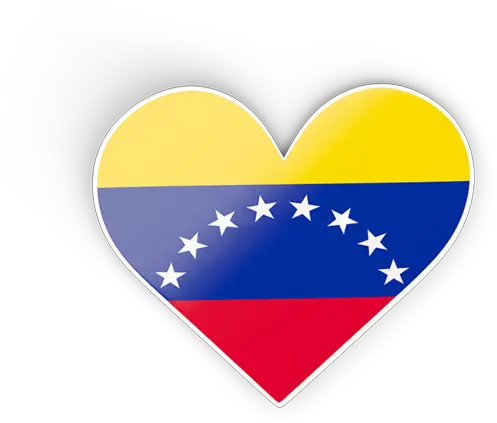 Heart Sticker Venezuela Flag Heart Png Heart Sticker Png