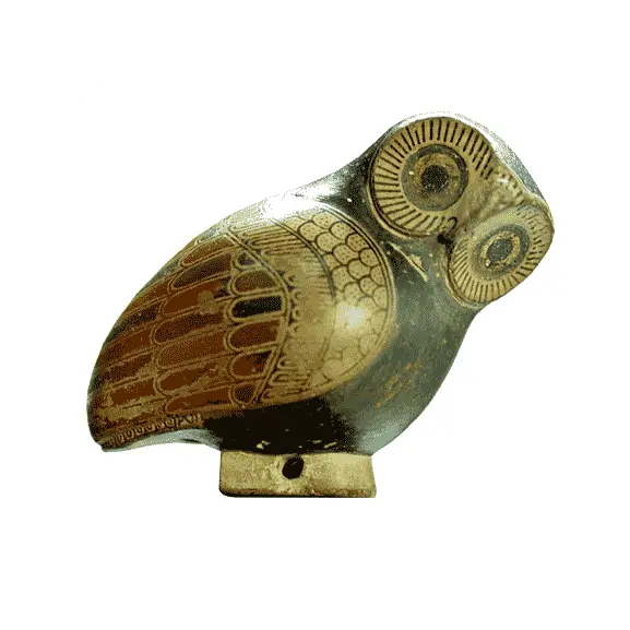 Walking With The Gods Religious Lives Of Ancient Owl Ancient Greek Art Png Michael Scott Png