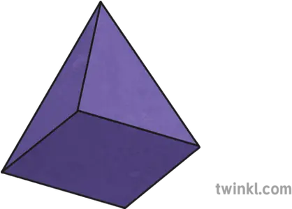 Square Based Pyramid Illustration Twinkl Origami Png Pyramid Png