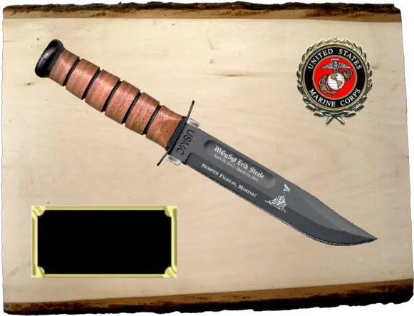 Mc68 Marine Corps Basswood Plank Kabar Not Included U2013 Bufu0027s Solid Png Usmc Buddy Icon