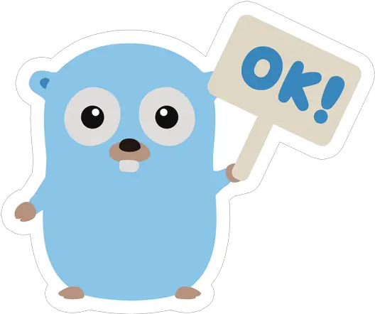Go Lang Gopher Okay Sticker Just Stickers Go Corona Png Cute Stickers Png