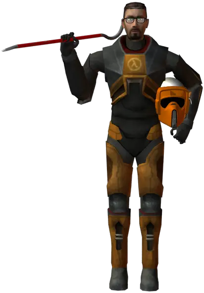 Half Gordon Freeman With Helmet Png Gordon Freeman Png