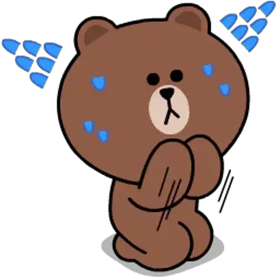 Line Friends Stickers 1 Whatsapp Brown Bear Cony Bunny Png Line Stickers Transparent