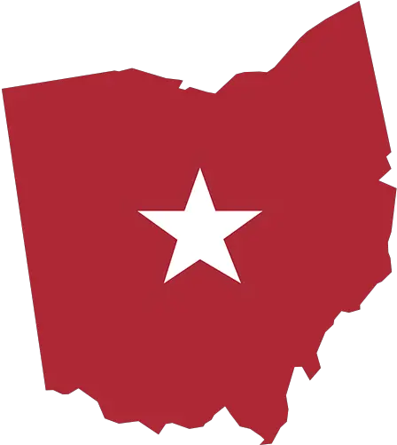 State Red State Of Ohio No Background Png Ohio State Png