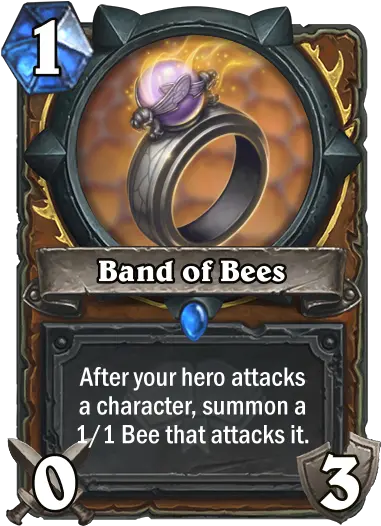 Band Of Bees Custom Hearthstone Card Libram Of Judgement Hearthstone Png Demon Hunter Band Logo