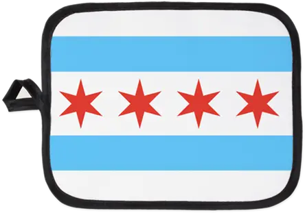 Download Chicago Flag Pot Holder State Flag Of Chicago Png Chicago Flag Png