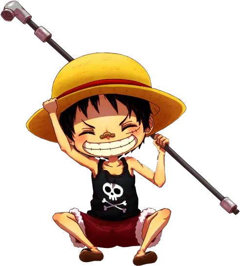 Transparent Luffy If You Want To Save As Luffy Chibi Png One Piece Luffy Png