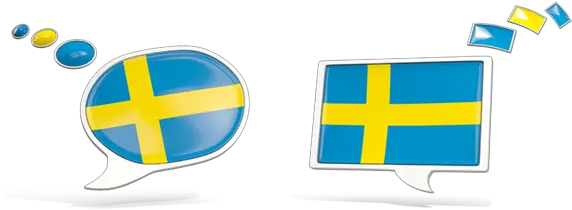 Two Speech Bubbles Illustration Of Flag Sweden Swedish Speech Bubble Png Speech Bubbles Png