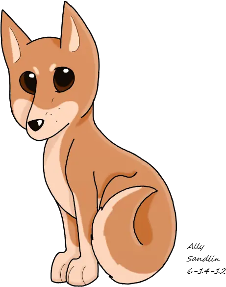 Shiba Inu Drawing Cartoon Dingo Pup Png Shiba Inu Transparent