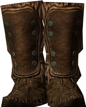 Fur Boots Skyrim Elder Scrolls Fandom Skyrim Hide Boots Id Png Boot Png