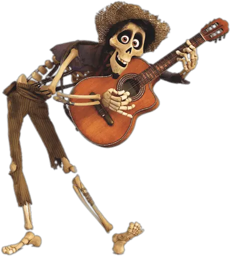 Playing The Guitar Transparent Png Hector Playing Guitar Coco Coco Movie Png