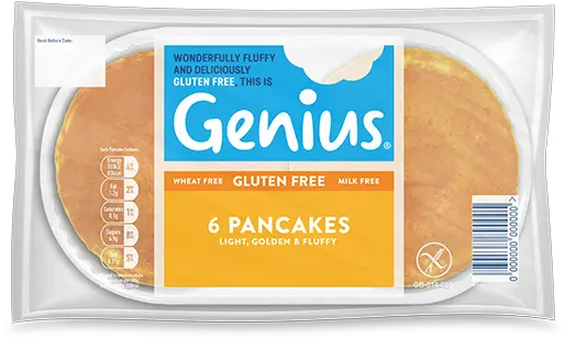 Ready Made Gluten Free Pancakes Where To Buy Genius Pancakes Genius Gluten Free Pancakes Png Pancakes Png