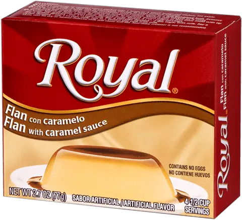 Royal Classics Flan With Caramel Sauce 27 Oz Royal Flan Mix Instructions Png Flan Png