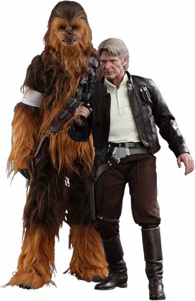 Hot Toys Movie Masterpiece Series Star Wars The Force Awakens Han Solo Png Chewbacca Png