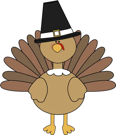 Wearing A Pilgrim Hat Clip Art Thanksgiving Turkey Clipart Png Pilgrim Hat Png