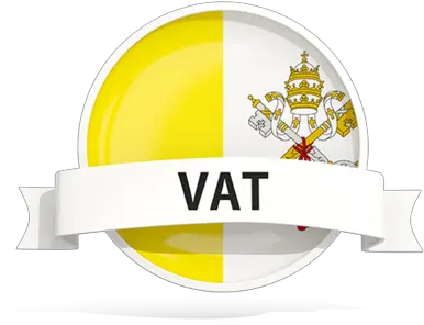 Round Flag With Banner Illustration Of Vatican City Language Png Vat Icon