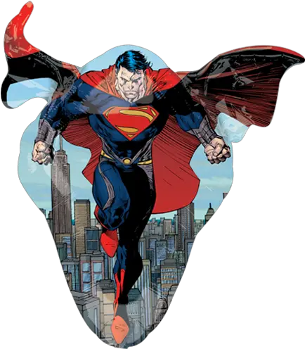 31 Superman Man Of Steel Supershape Foil Balloon Man Of Steel Png Superman Flying Png