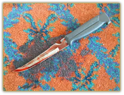 Blood Utility Knife Png Bloody Knife Transparent