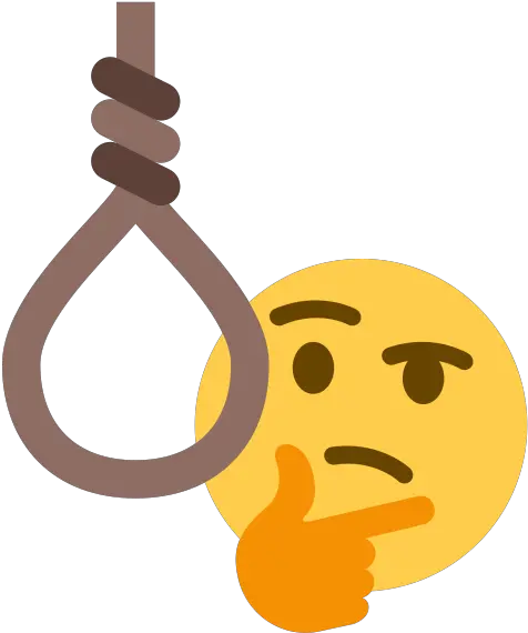 Thinking Emoji Thinking Emoji Noose Png Thinking Emoji Png