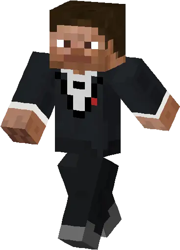 Tuxedo Steve Skin Minecraft Skins Minecraft Agent Cow Skin Png Minecraft Character Png