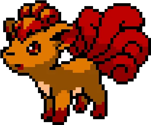 Download Vulpix 16 Bit Pokemon Sprite Full Size Png Vulpix Pixel Art Minecraft Vulpix Png