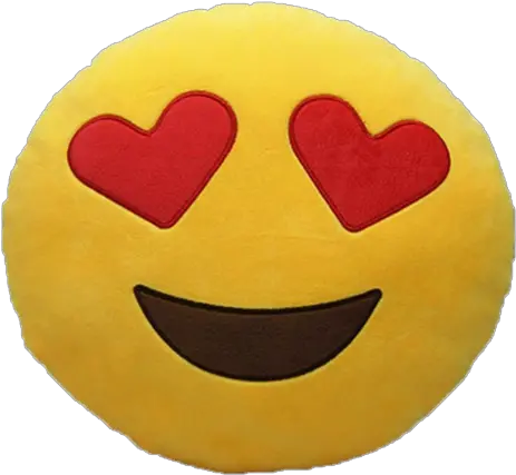 Download Love Heart Emoji Pillow Full Size Png Image Pngkit Emoji Pillow Yellow Heart Emoji Png
