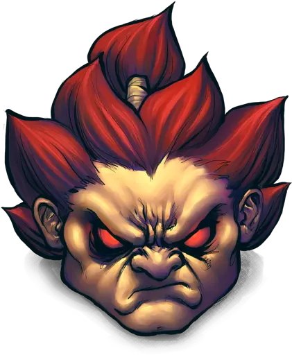 Street Fighter Akuma Icon Ultrabuuf Iconset Mattahan Street Fighter Face Png Fighter Png