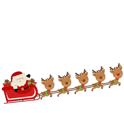 Santa And Reindeer Clipart Wikiclipart Santa And Reindeer Clipart Png Reindeer Clipart Png