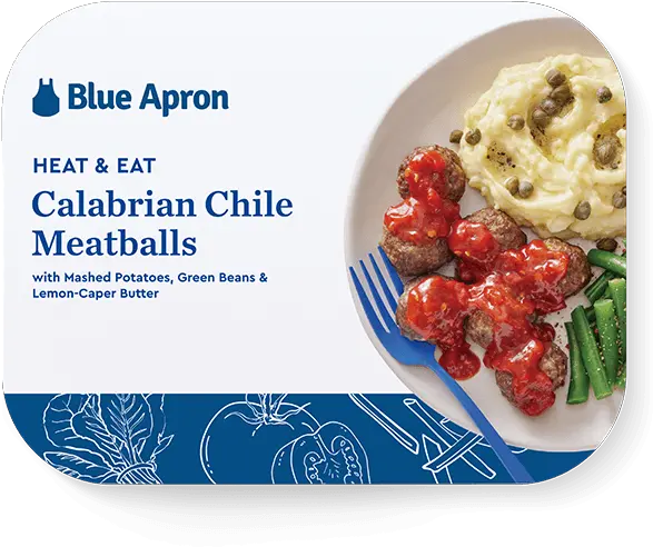 Heat U0026 Eat Prepared Meal Delivery Blue Apron Diet Food Png Blue Apron Icon