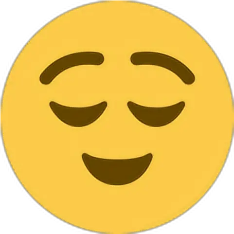 Smile Emoji Emoticon Face Expression Relieved Emoji Twitter Png Smile Emoji Transparent