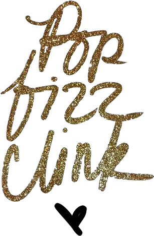 Gold Glitter Heart Png Pop Fizz Clink Quote Glitter Calligraphy Gold Sparkles Png