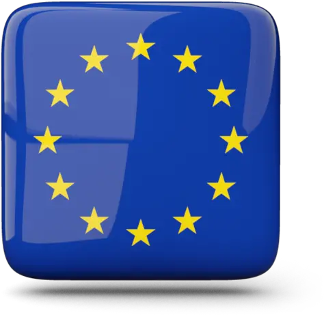 Glossy Square Icon Illustration Of Flag European Union European Union Png Blue Square Icon