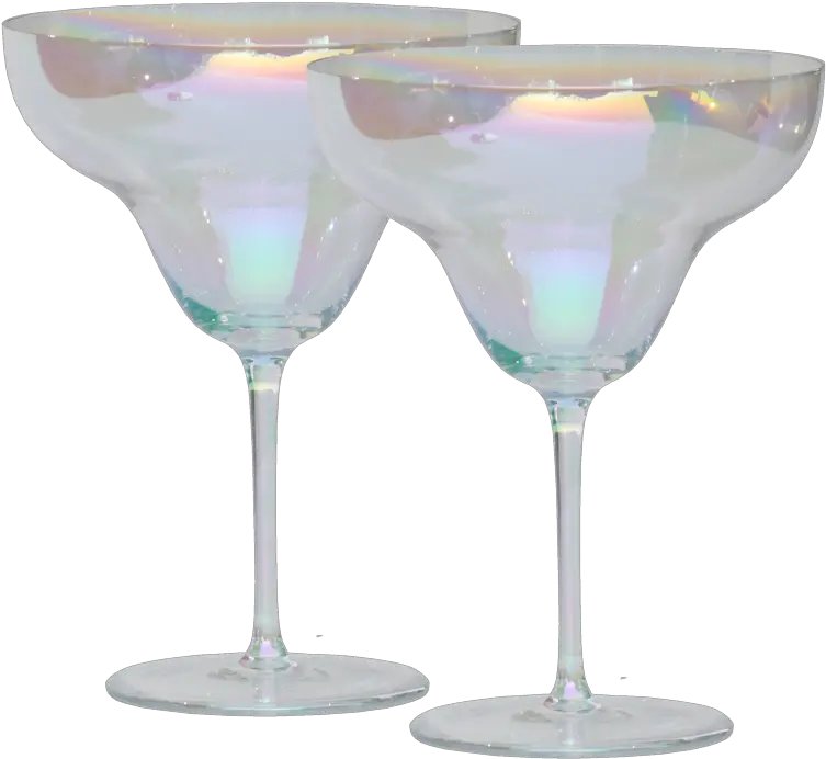 Rainbow Crystal Cocktail Glass Margarita Set Of 2 U2013 Blue Rainbow Margarita Cocktail Glass Png Martini Glass Png