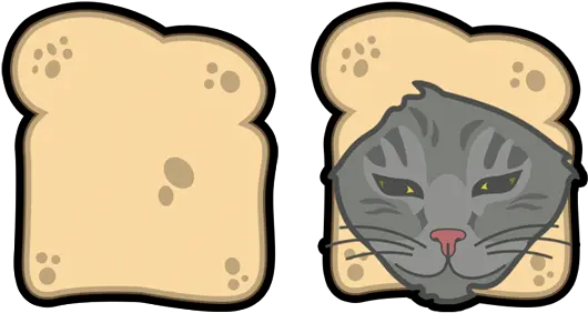 Cat Breading Cursor U2013 Custom Browser Extension Clip Art Png Knife Cat Meme Transparent