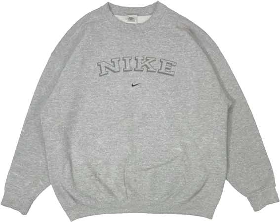 90u0027s Vintage Nike Center Logo Made In Usa Sweat Shirt 2397 Transparent Vintage Nike Logo Png Made In Usa Logo Png