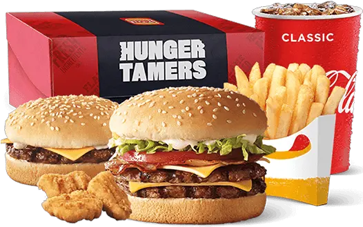 Hungry Jacku0027s Annerley Menu Annerley Takeaway Order Bacon Deluxe Hunger Tamer Png Whopper Png