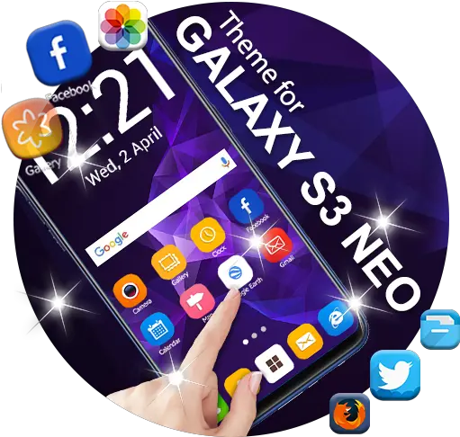 Launcher Themes For Galaxy S3 Neo Galaxy Tv Png Galaxy S3 Icon
