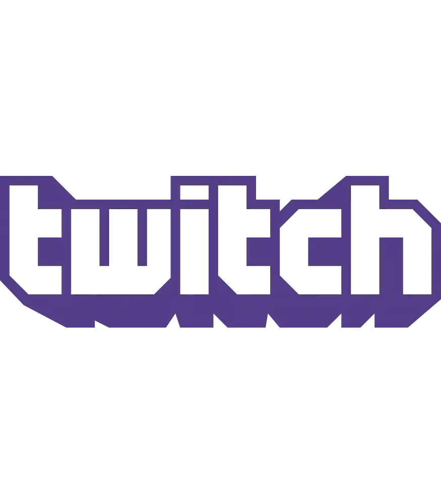 All Black Twitch Logo Png