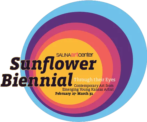 Sunflower Biennial U2014 Salina Art Center Circle Png Sunflower Logo