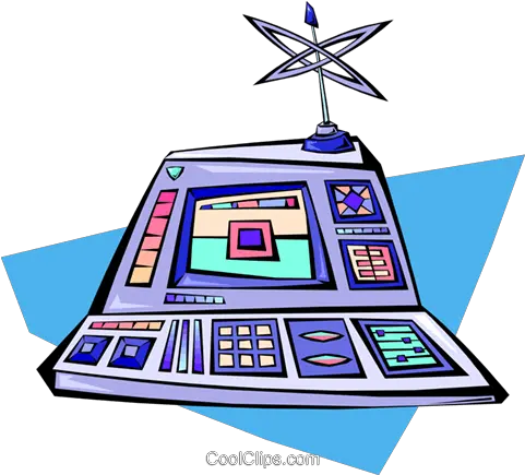 Control Console Royalty Free Vector Clip Art Png Cartoon Computer Png