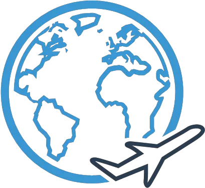 Airplane Earth Plane Planet Transport Travel Icon Ikooni Png Airplane Icon Png