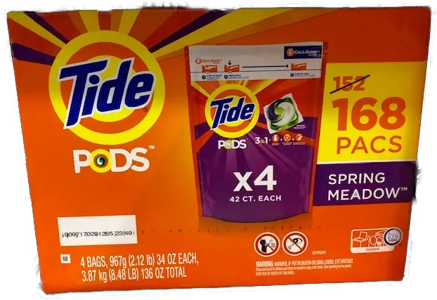 Tide Pods Spring Meadow 168ct 1322497c 5274 Tide Pods Costco Png Tide Pod Png