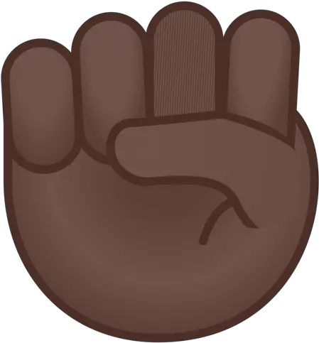 Raised Fist Dark Skin Tone Emoji Emoji Fist Png Black Power Fist Png