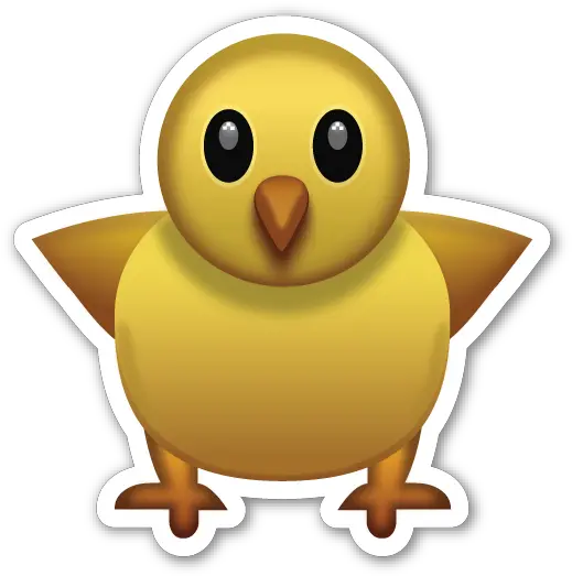 Front Facing Baby Chick Emoji T Emoji Pintinho Png Baby Chick Png