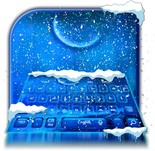 Live Snowing Night Keyboard Theme Amazoncouk Appstore Clip Art Png Snowing Transparent