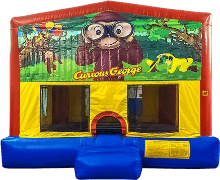 Curious George Bounce House Rental New York Clownscom Inflatable Png Curious George Png