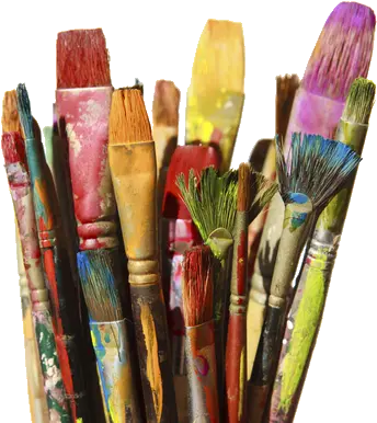 Paint Brushes And Canvas Paint Brushes Png Paint Brushes Png
