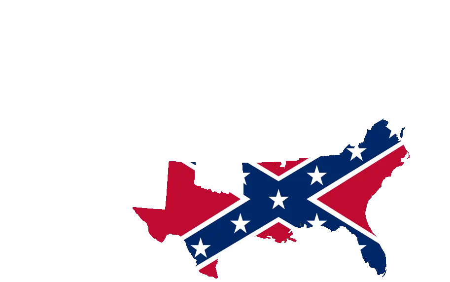 Confederate Flag Map Rebel Flag Png Confederate Flag Png