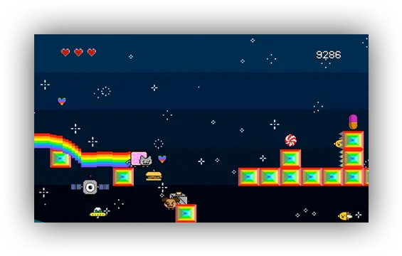 Nyan Cat Adventure Home Screenshot Png Nyan Cat Transparent