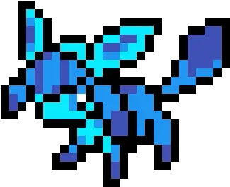 Pixilart Glaceon Pixel Art By Anonymous Clip Art Png Glaceon Png